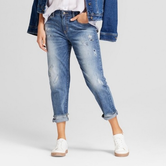 Universal Thread Denim - Universal Threads | Mid-Rise Cuff Boyfriend Jeans